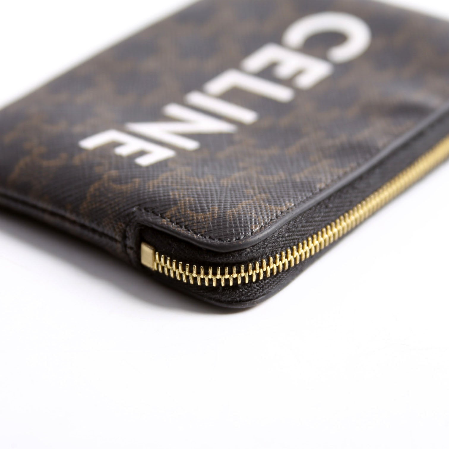 Coin Card Pouch Triomphe Canvas Brown