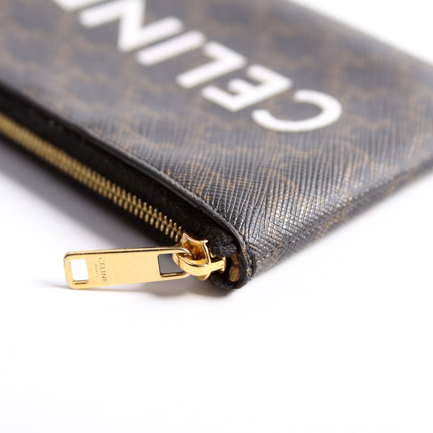 Coin Card Pouch Triomphe Canvas Brown