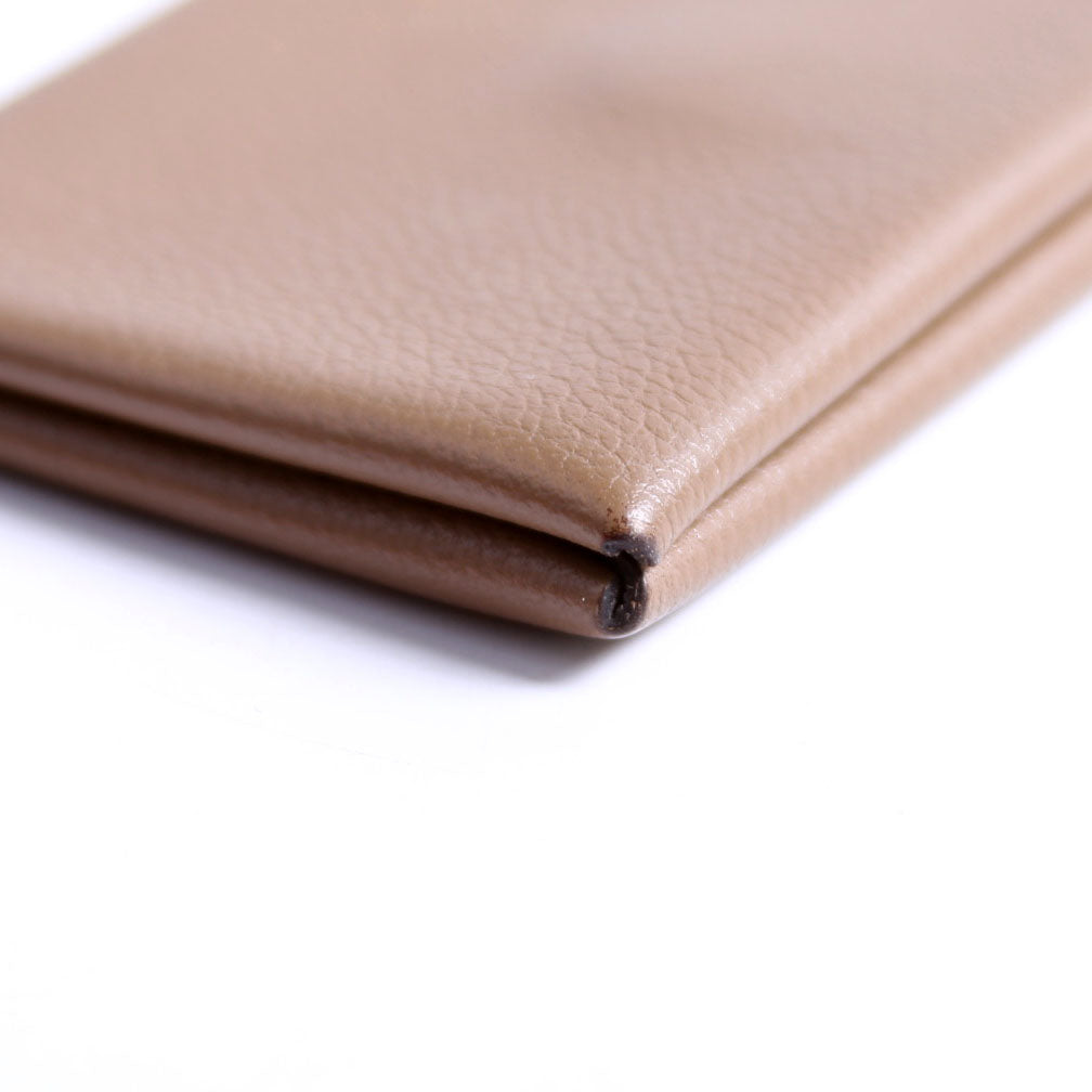 Hermes Calvi Card Case Taupe