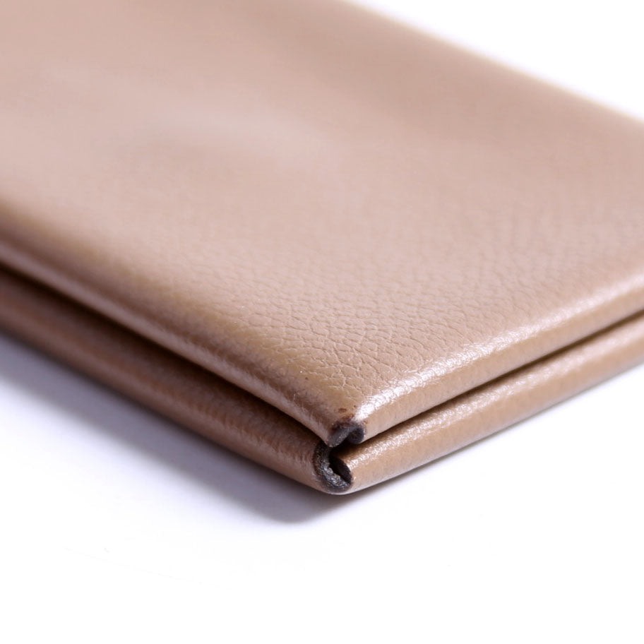 Hermes Calvi Card Case Taupe