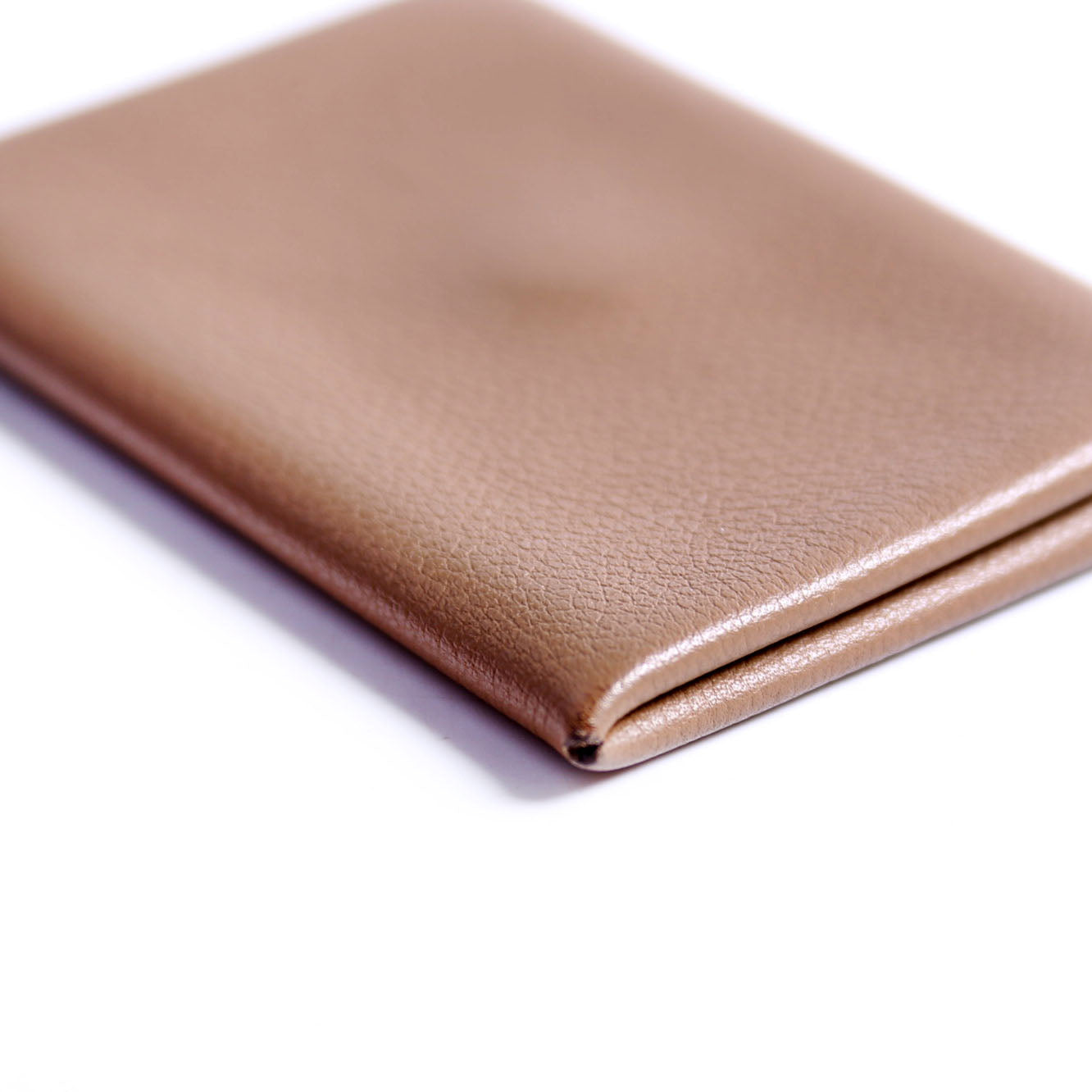 Hermes Calvi Card Case Taupe