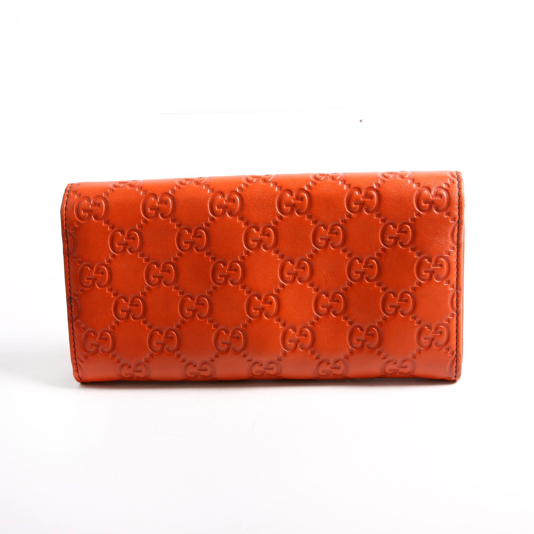 Gucci 295360 Microguccissima Emily Chain Wallet Orange
