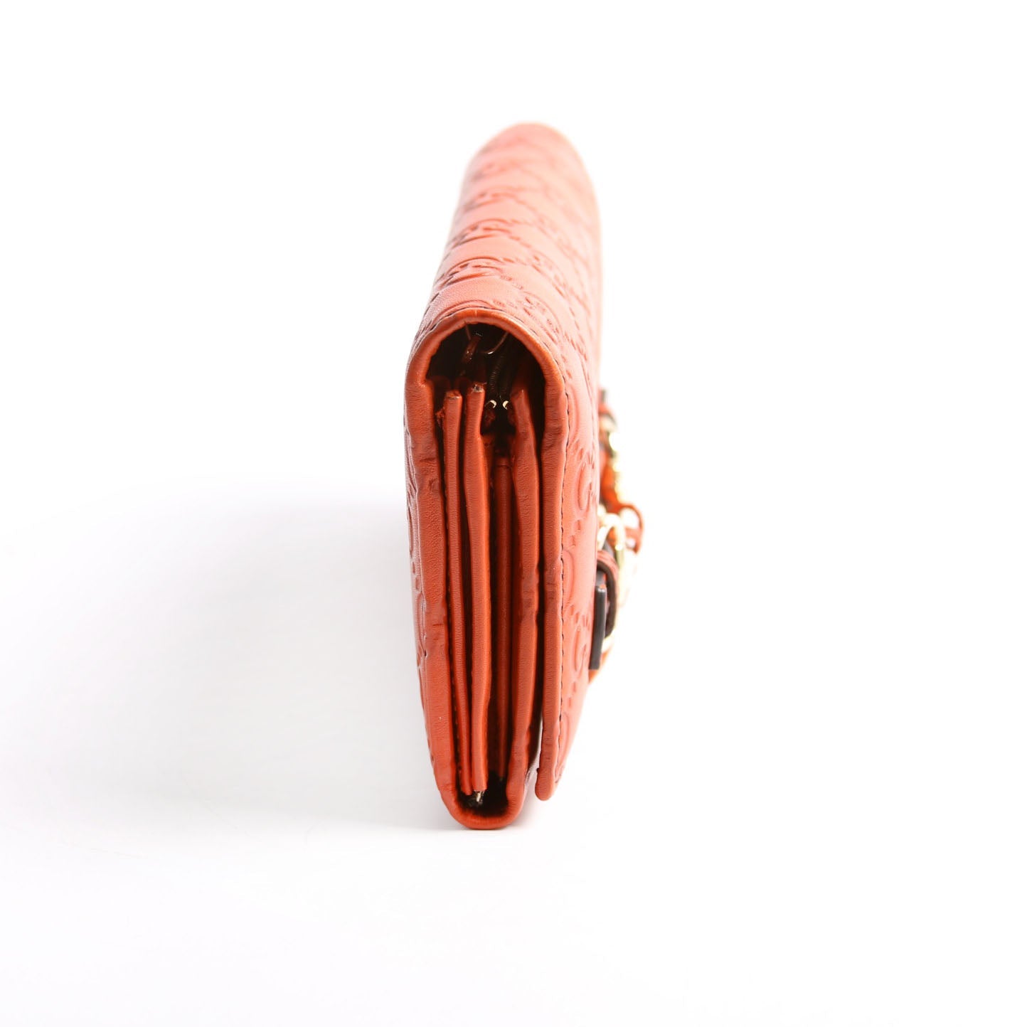 Gucci 295360 Microguccissima Emily Chain Wallet Orange