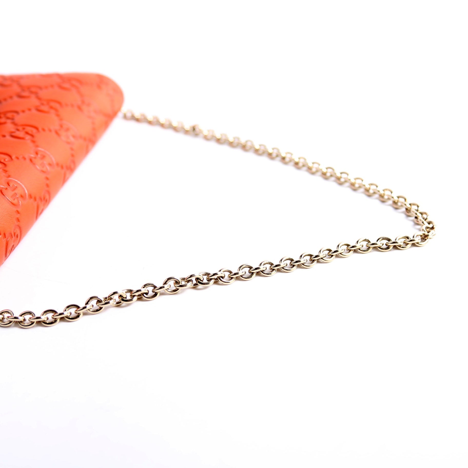 Gucci 295360 Microguccissima Emily Chain Wallet Orange