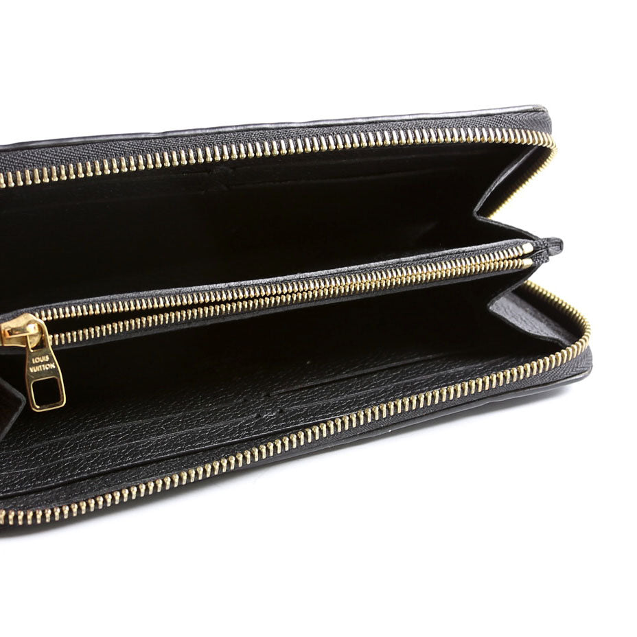 Clemence Wallet Empreinte Black