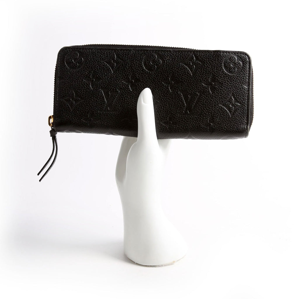 Clemence Wallet Empreinte Black