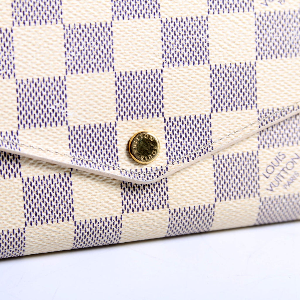 Sarah Wallet Damier Azur
