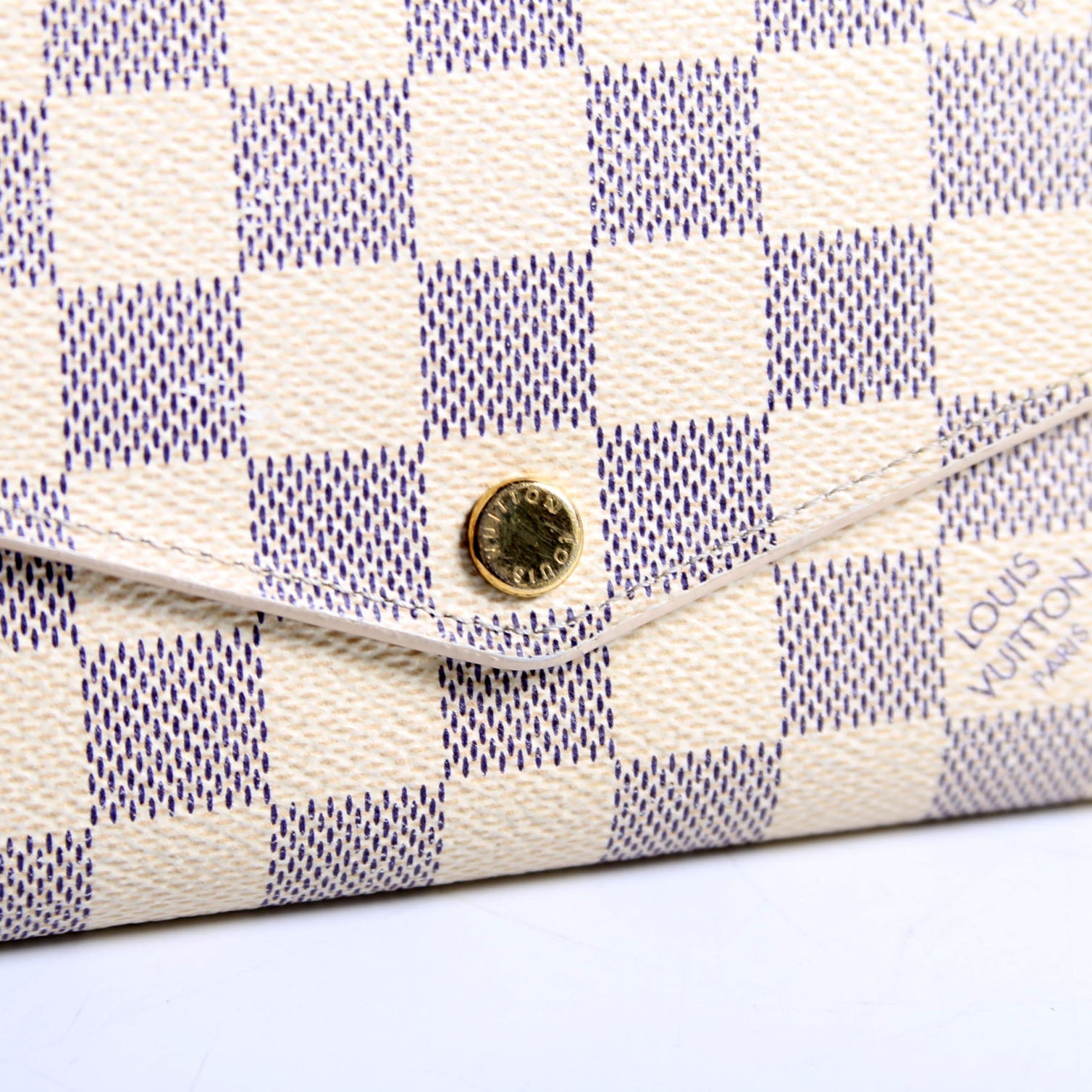 Sarah Wallet Damier Azur