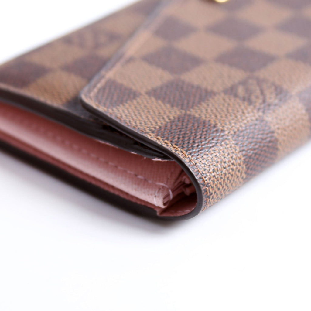 Sarah Wallet Damier Ebene Newer Pink