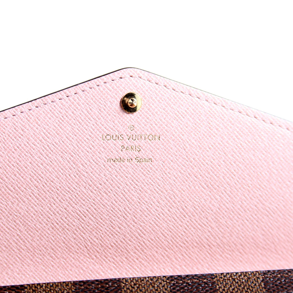 Sarah Wallet Damier Ebene Newer Pink