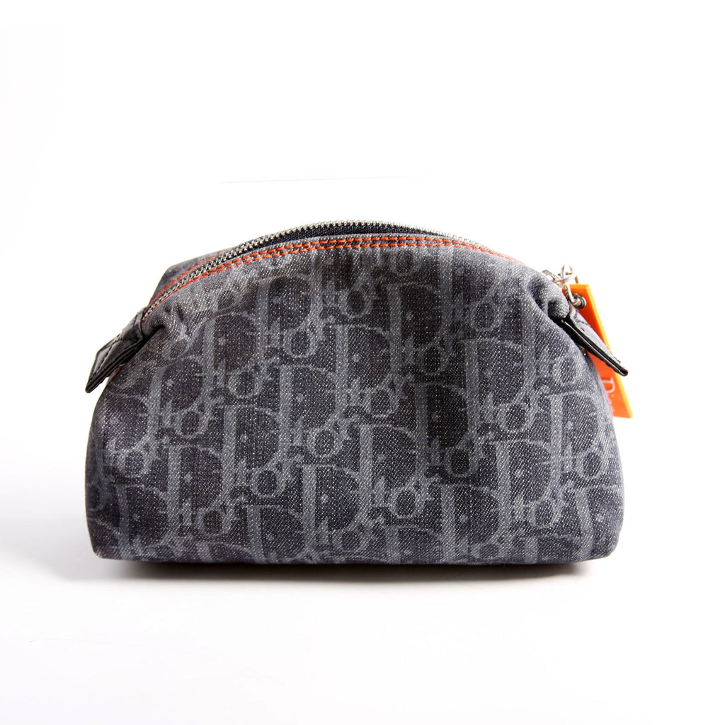 Flight Trotter Cosmetic Pouch Denim Monogram Blue