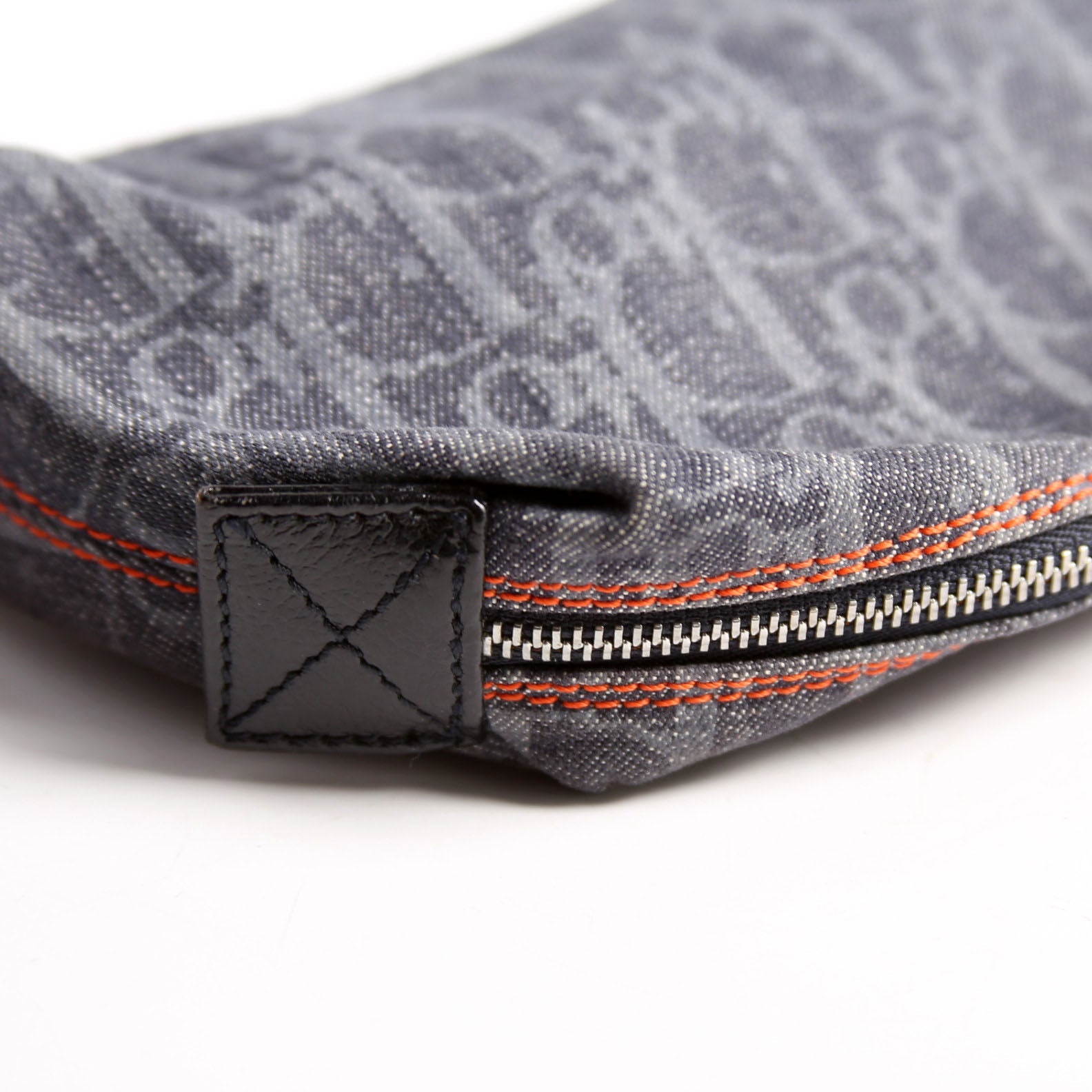 Flight Trotter Cosmetic Pouch Denim Monogram Blue