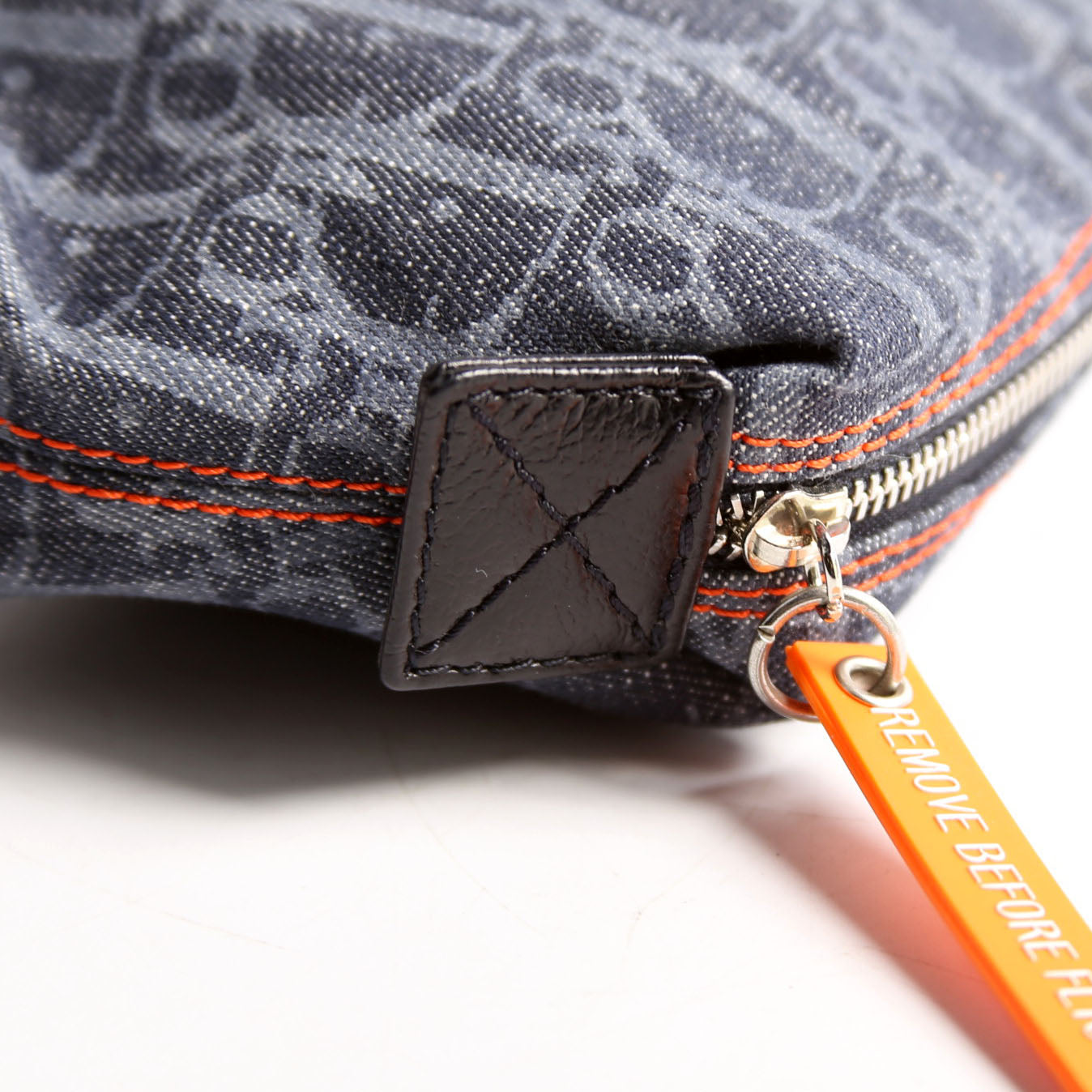 Flight Trotter Cosmetic Pouch Denim Monogram Blue