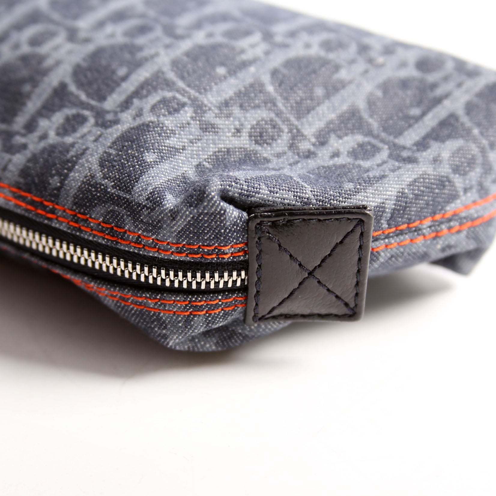 Flight Trotter Cosmetic Pouch Denim Monogram Blue