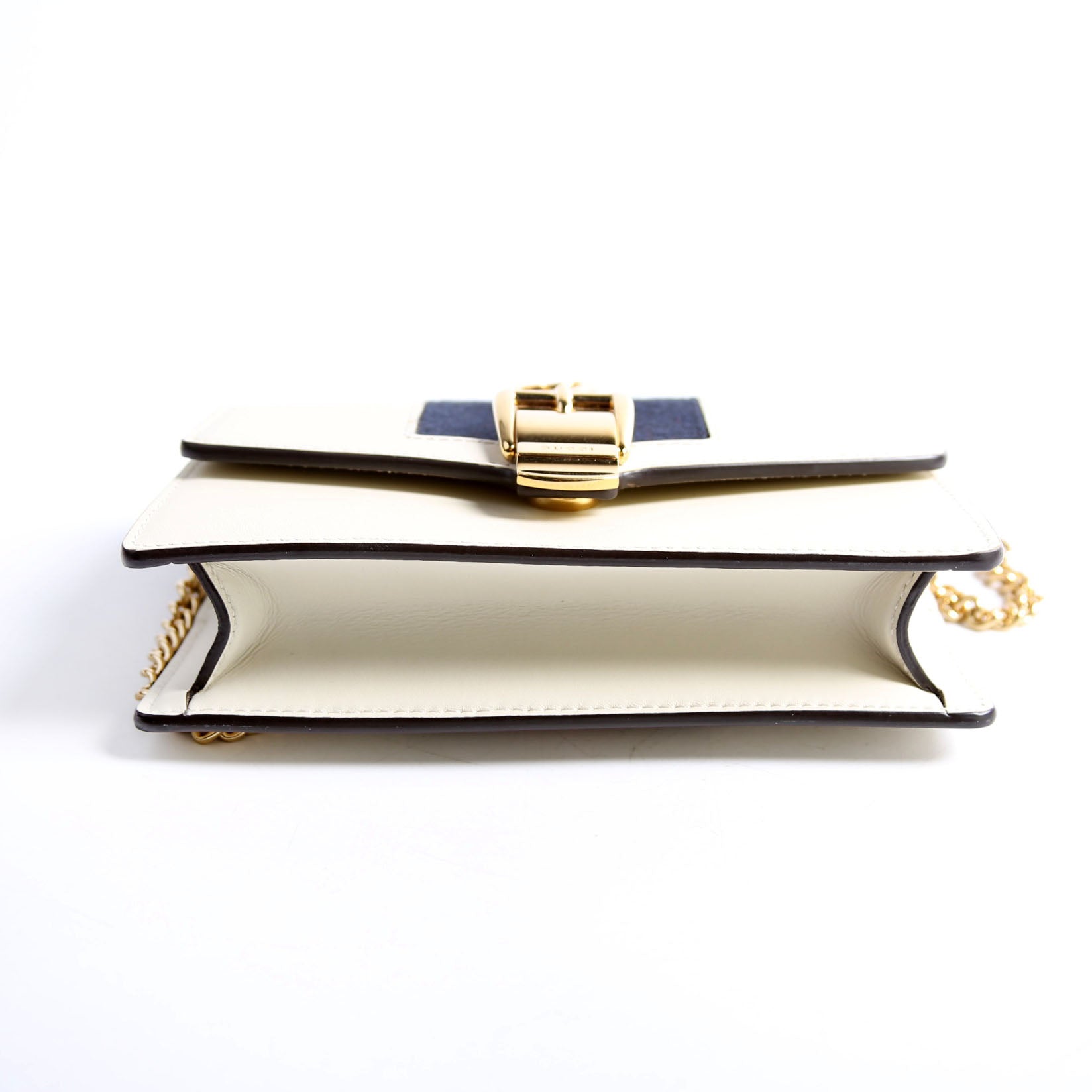 Gucci 494646 Sylvie Chain Super Mini White
