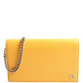 Gucci 354697 Interlocking GG Chain Wallet Yellow