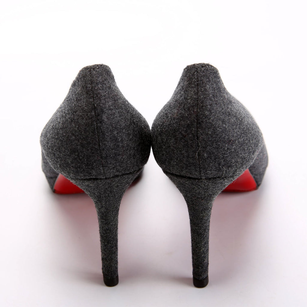Biana 85 Wool Platform Pumps Size 39.5 Grey