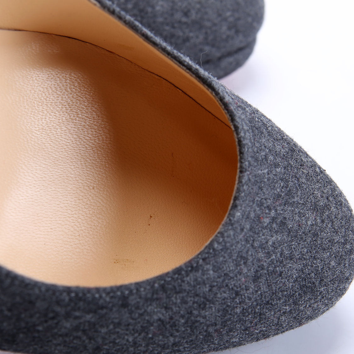 Biana 85 Wool Platform Pumps Size 39.5 Grey