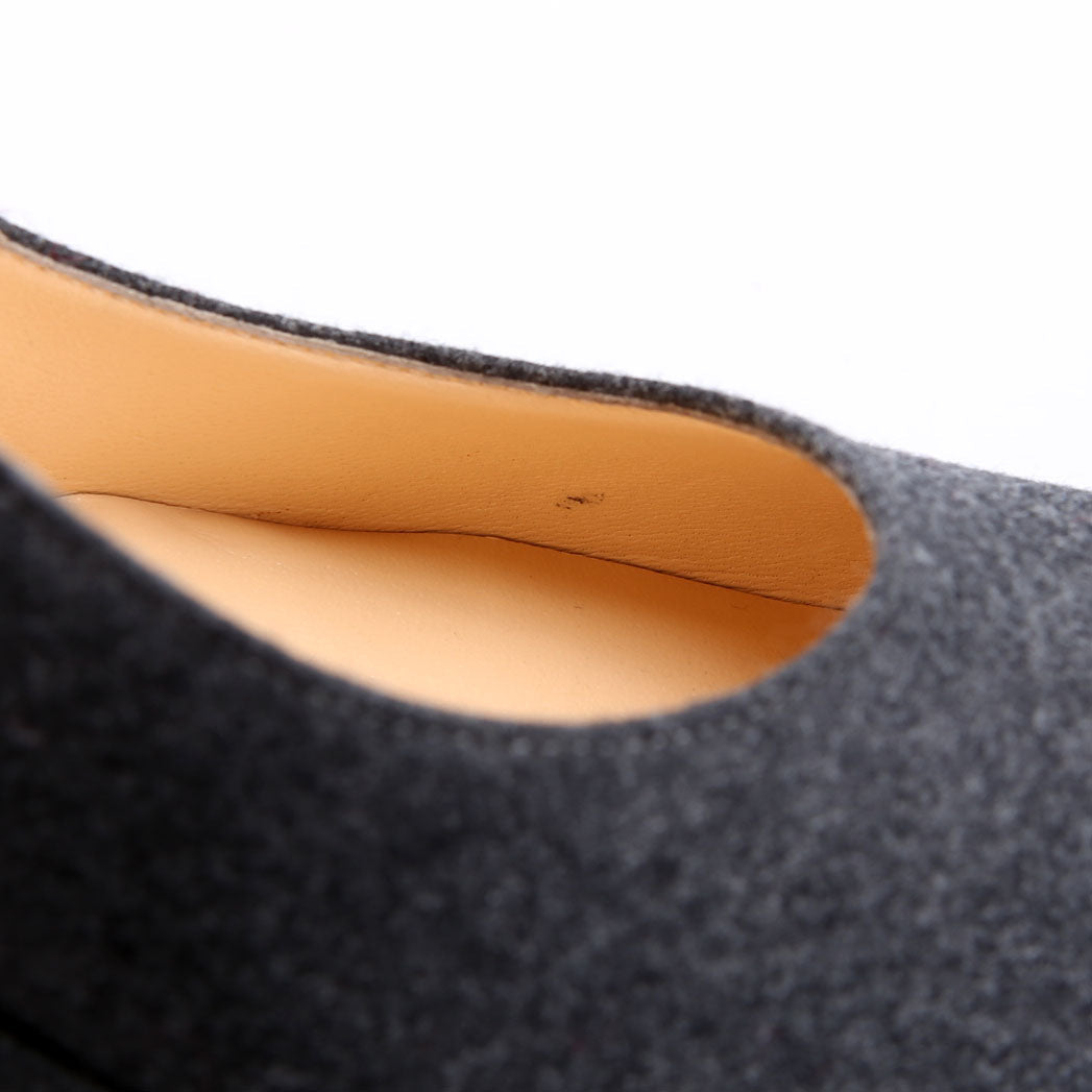 Biana 85 Wool Platform Pumps Size 39.5 Grey