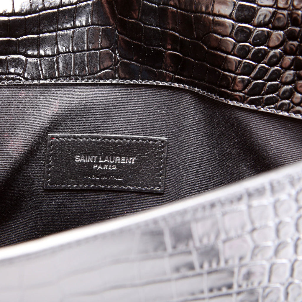 Uptown Pouch Crocodile Embossed 565739 Black