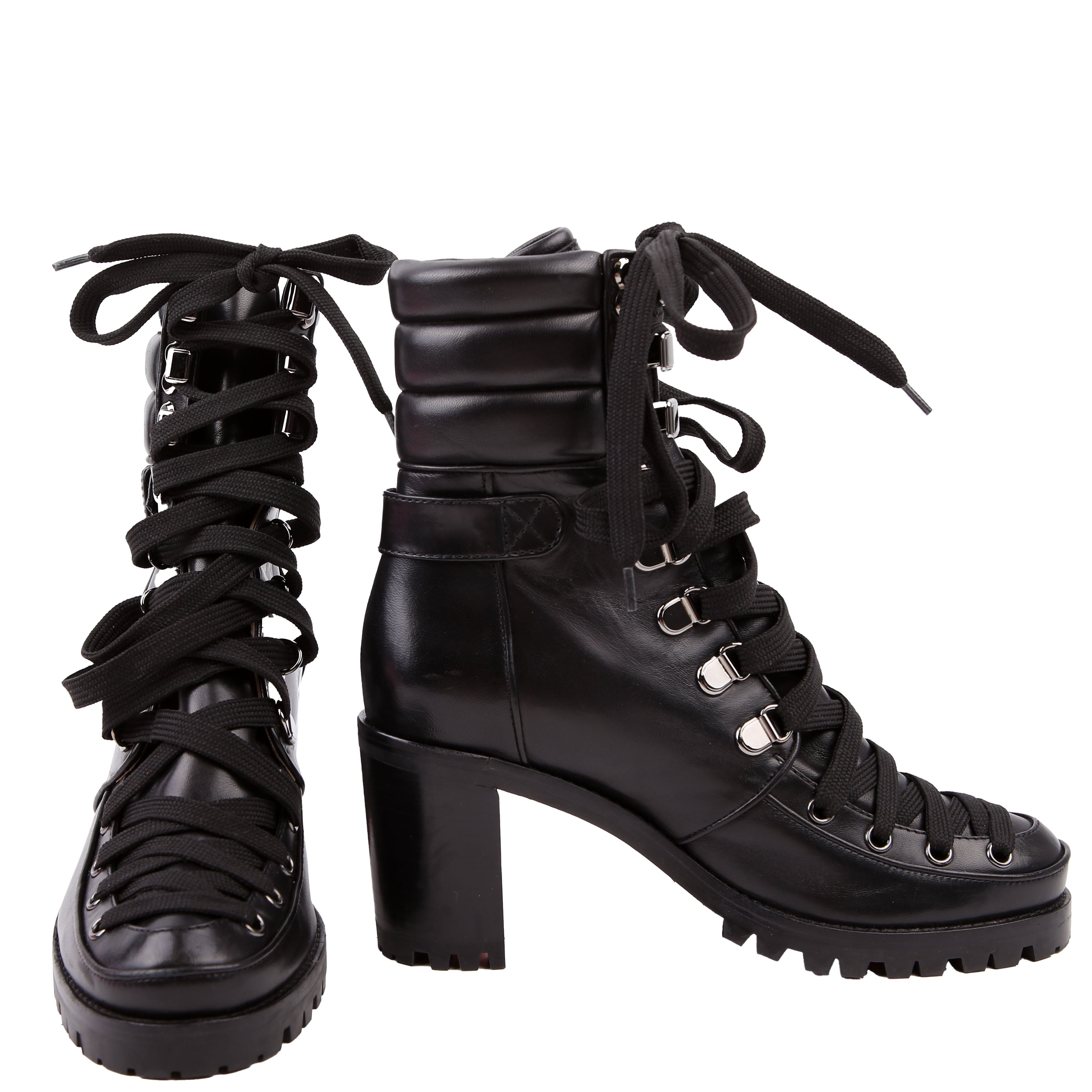 Who Runs Combat Boots Size 36 Black