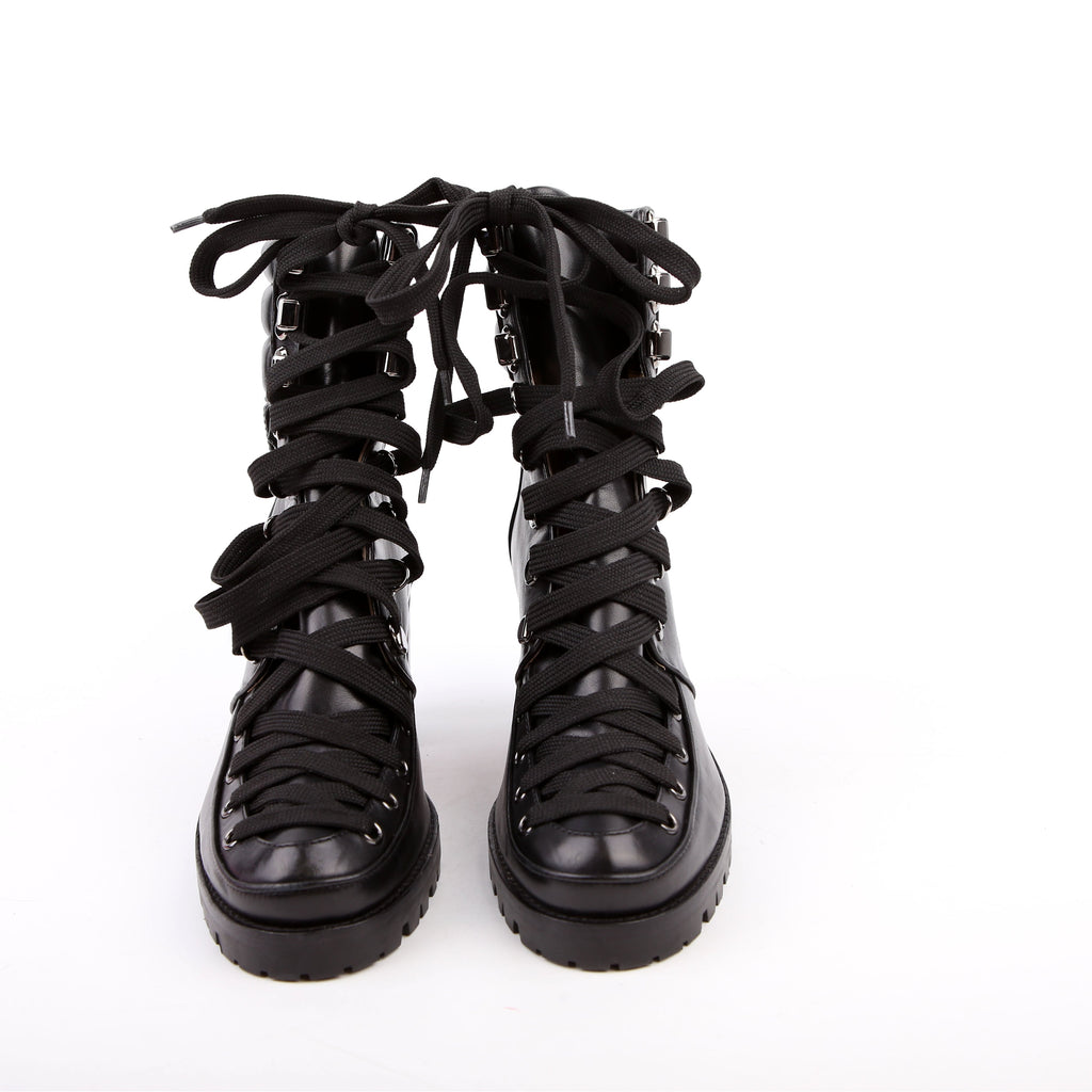 Who Runs Combat Boots Size 36 Black