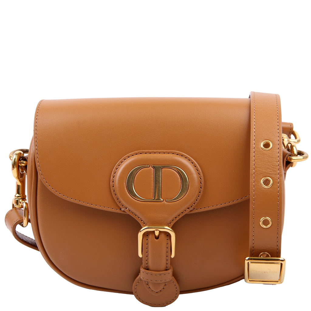Bobby Bag Small Grained Calfskin Brown