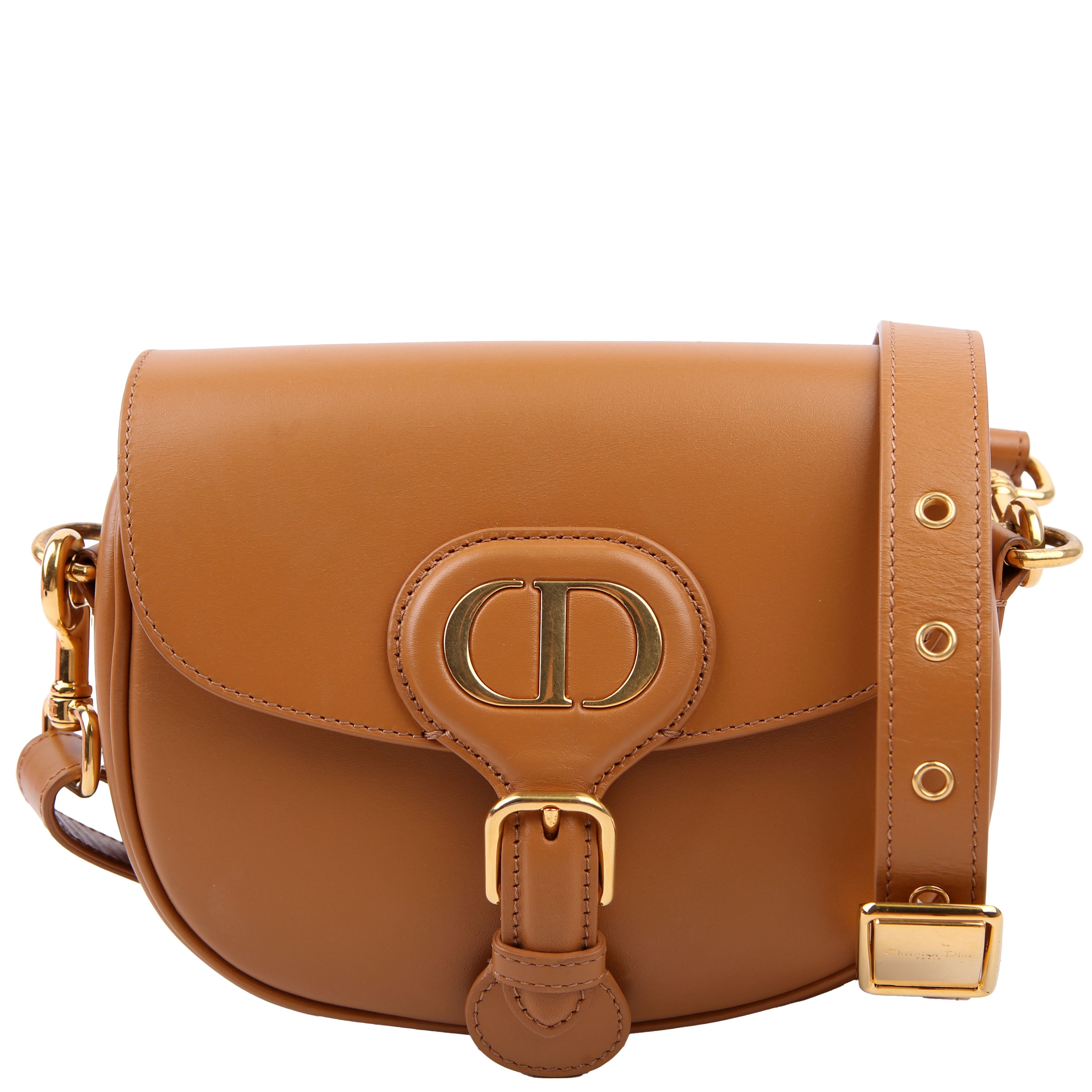 Bobby Bag Small Grained Calfskin Brown