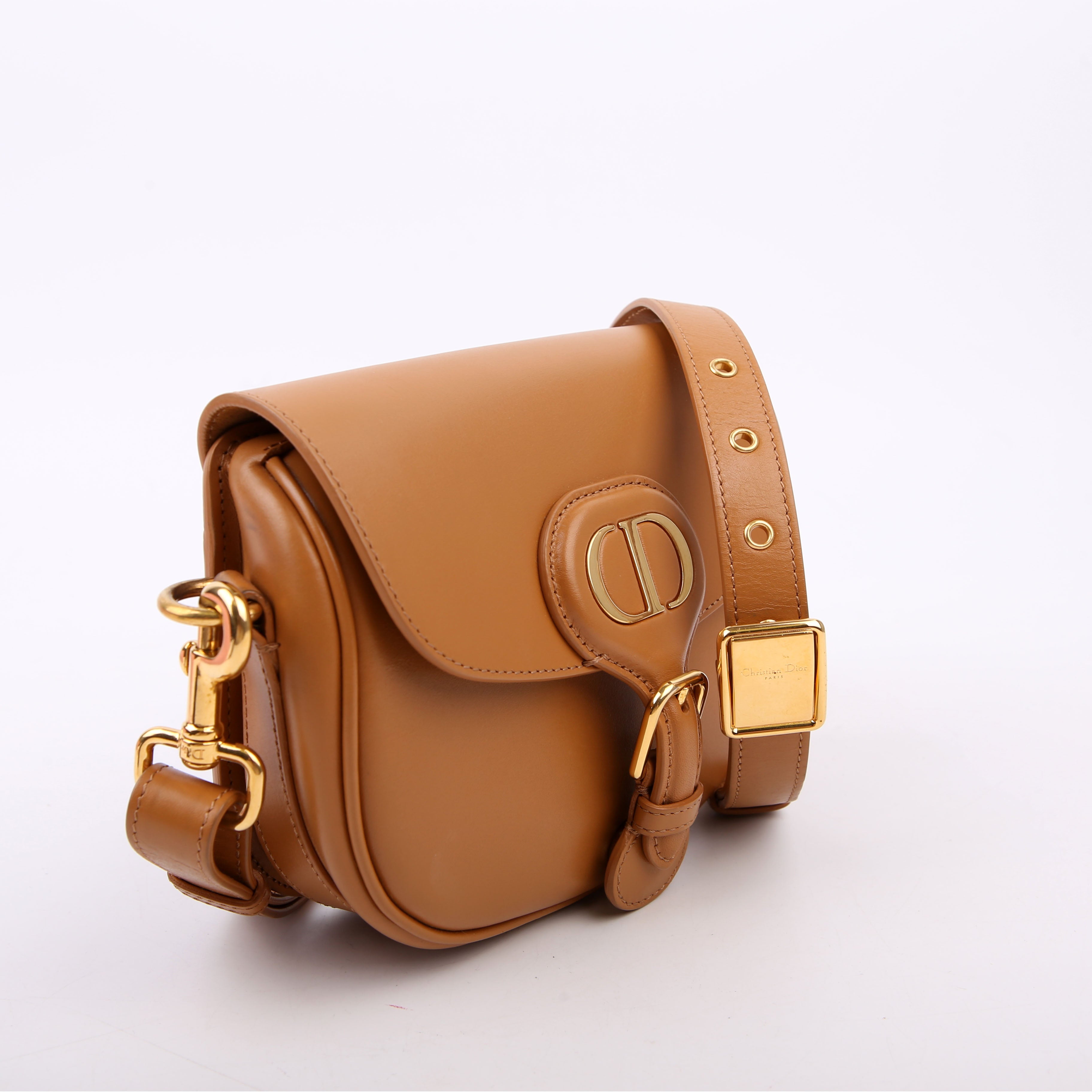 Bobby Bag Small Grained Calfskin Brown