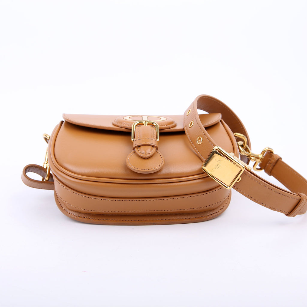 Bobby Bag Small Grained Calfskin Brown