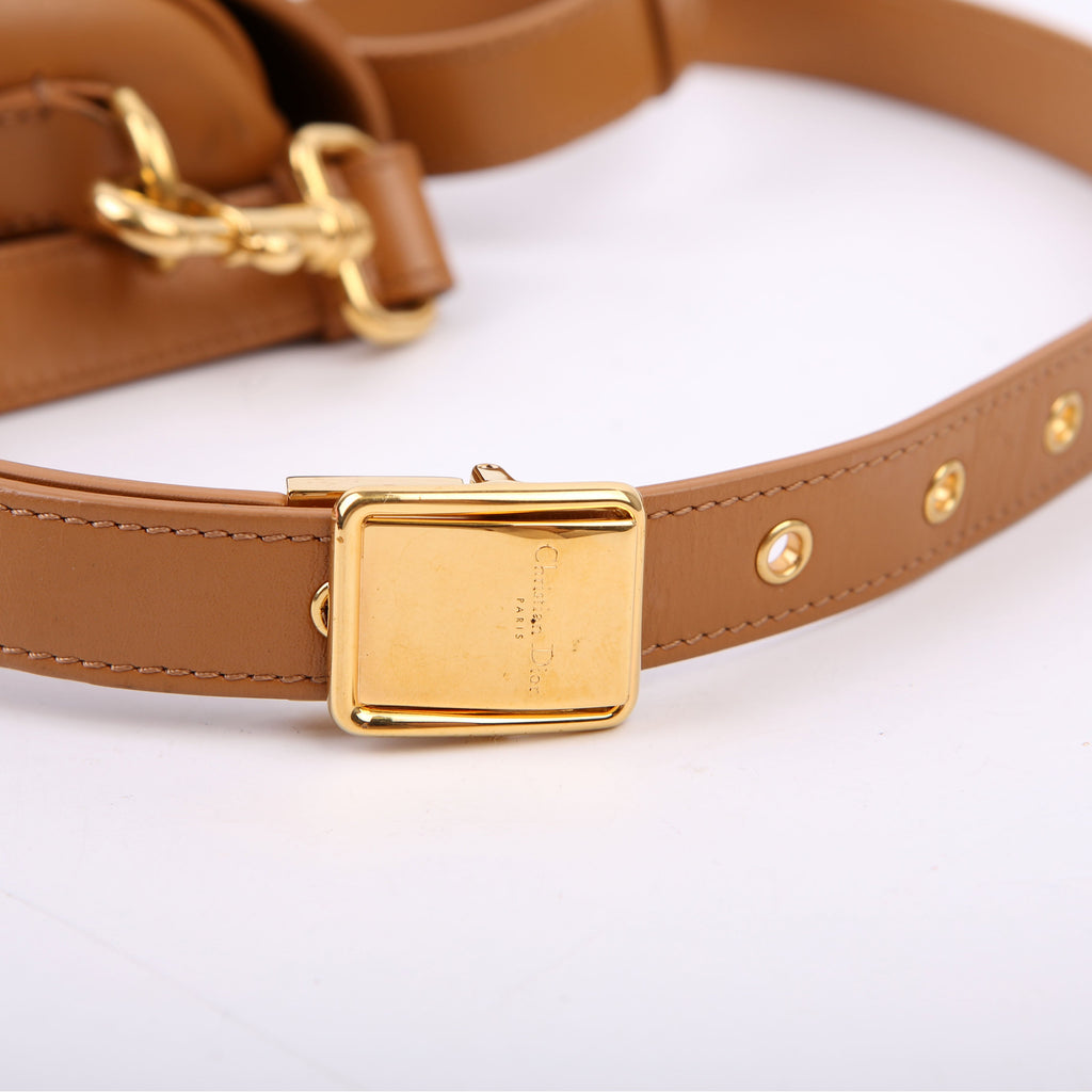 Bobby Bag Small Grained Calfskin Brown