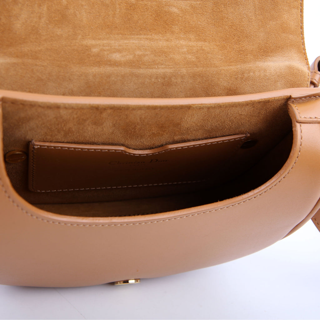 Bobby Bag Small Grained Calfskin Brown