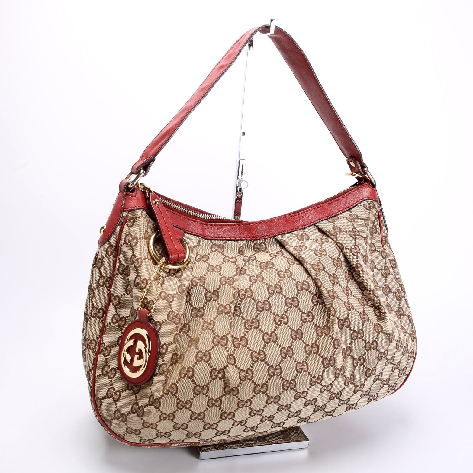 232955 Sukey Canvas Hobo Medium Red