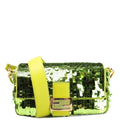 Sex And The City Sequin Paillettes Baguette Green