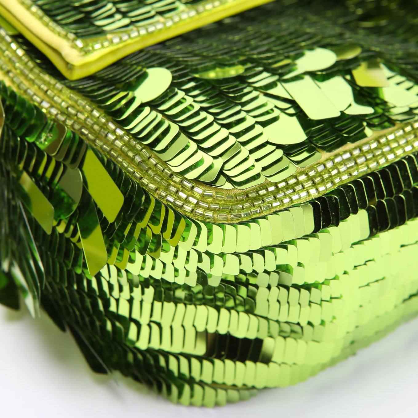 Sex And The City Sequin Paillettes Baguette Green