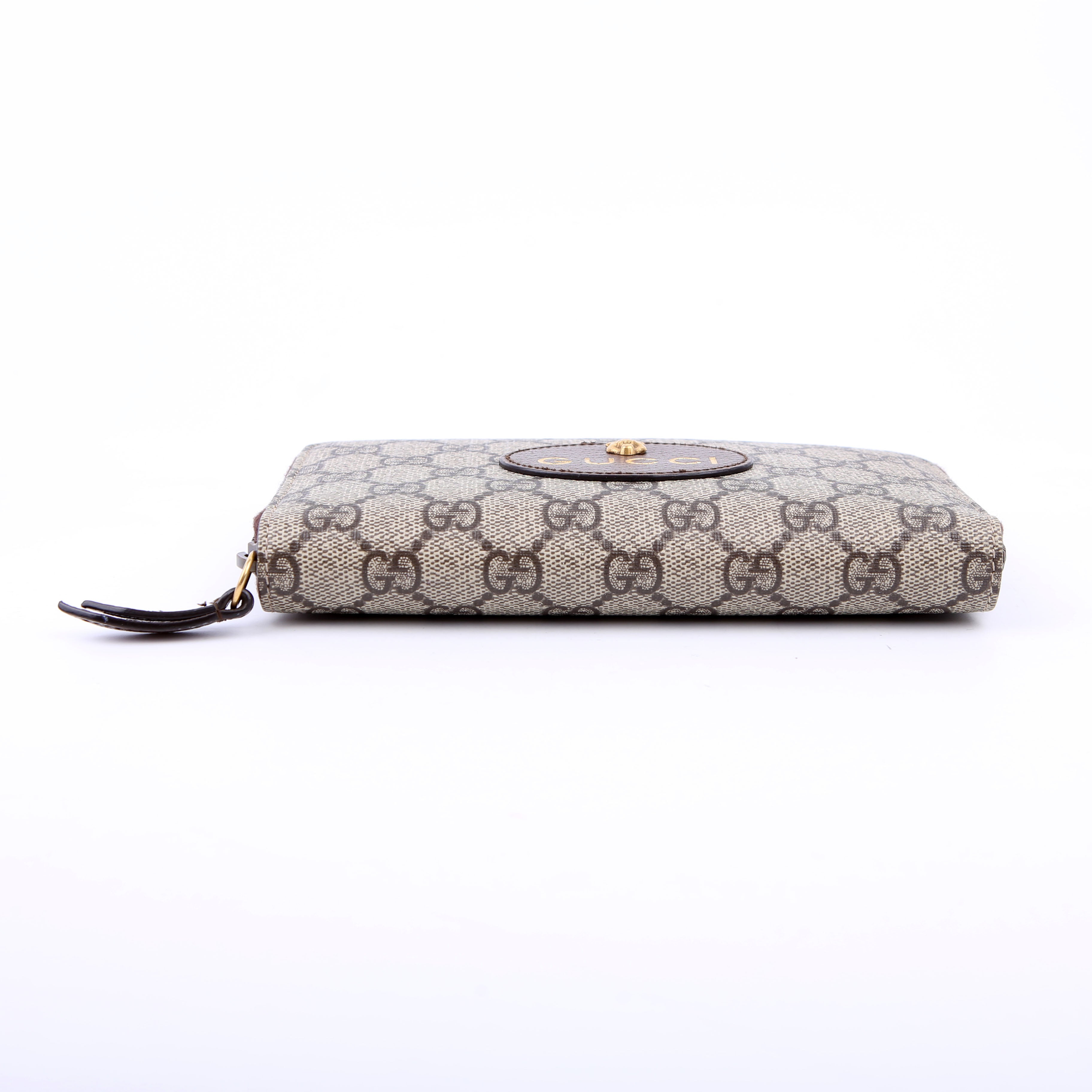 473953 Neo Vintage Zip Around Wallet Brown/Yellow