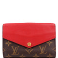 Pallas Wallet Compact Monogram Red
