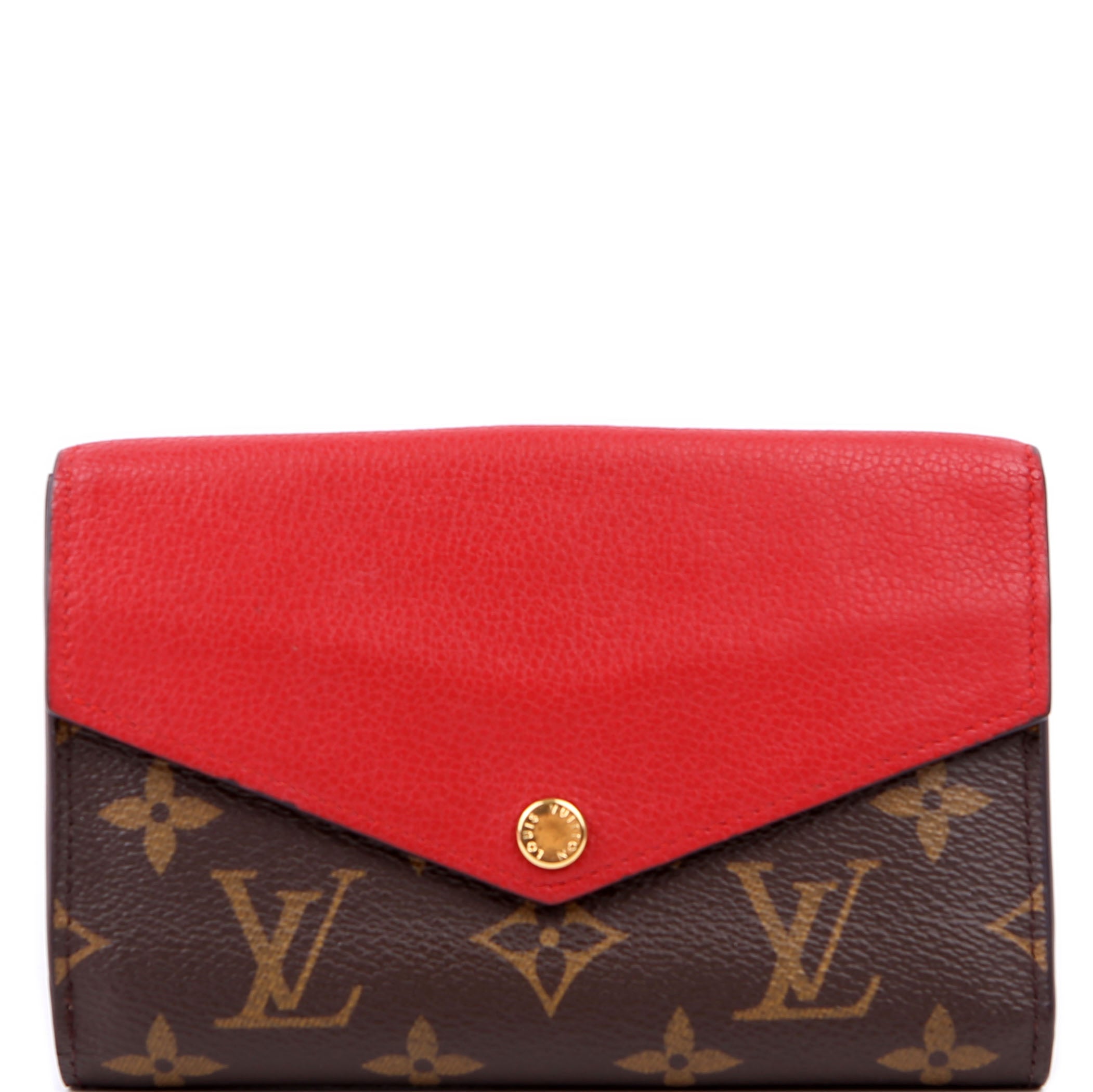 Pallas Wallet Compact Monogram Red