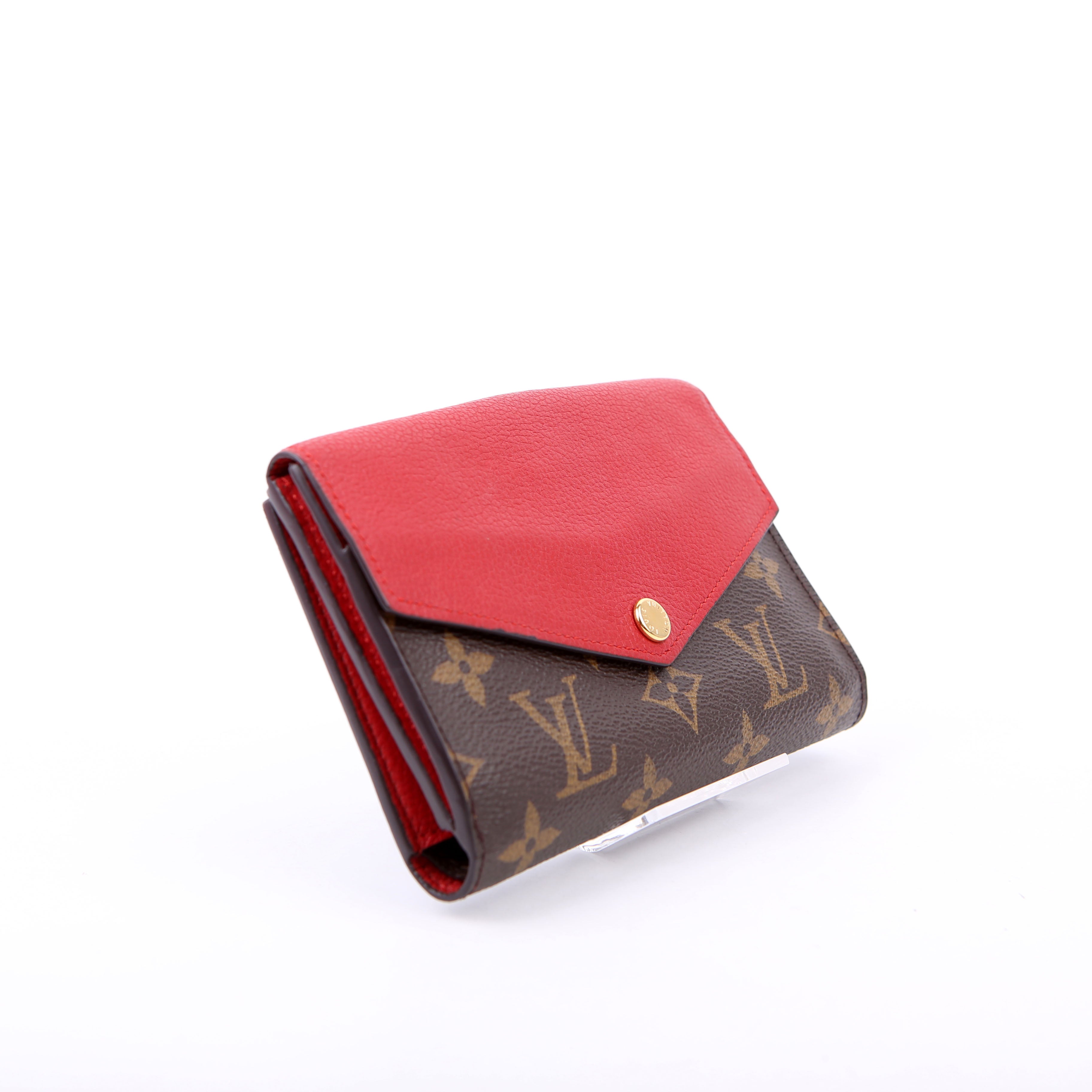 Pallas Wallet Compact Monogram Red