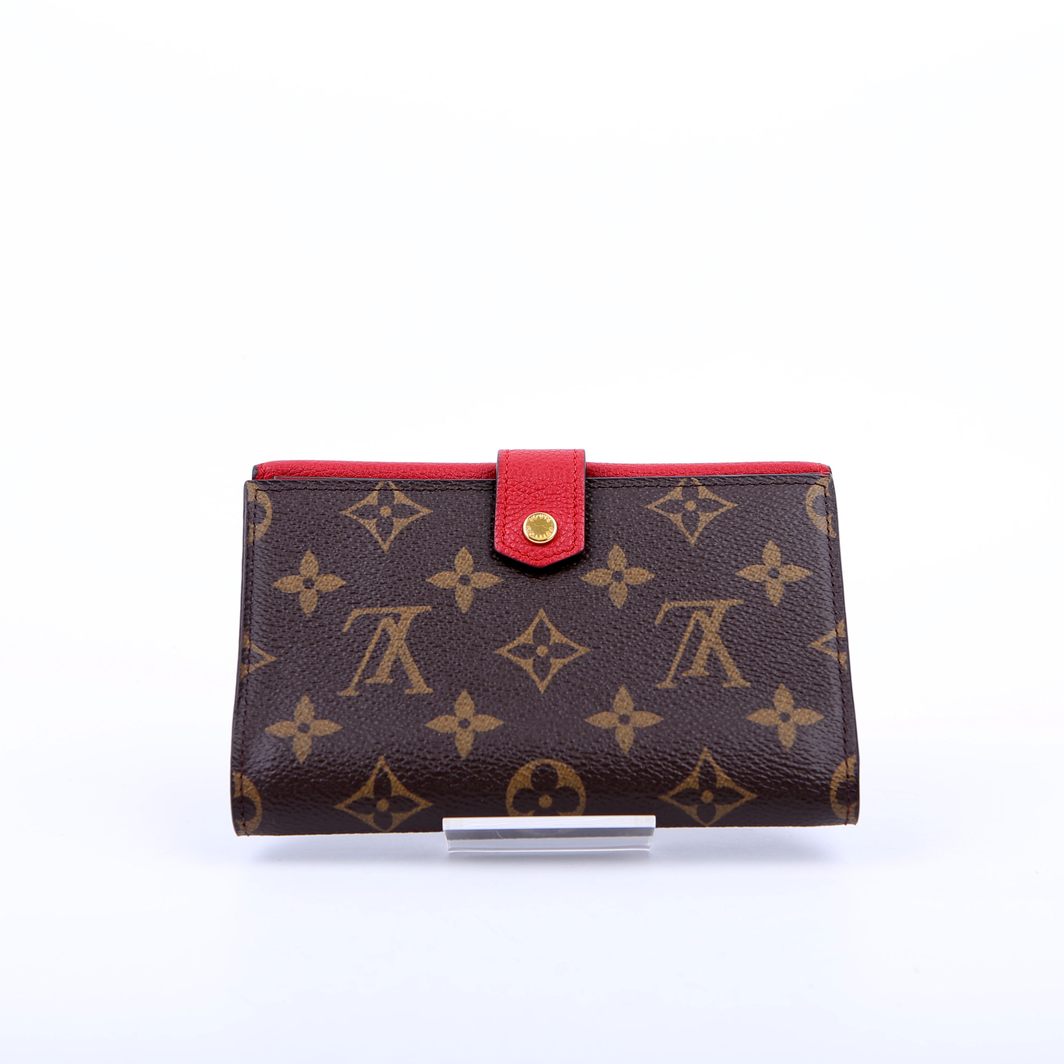 Pallas Wallet Compact Monogram Red