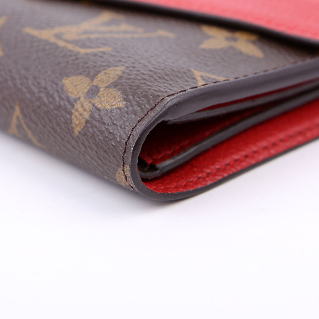 Pallas Wallet Compact Monogram Red