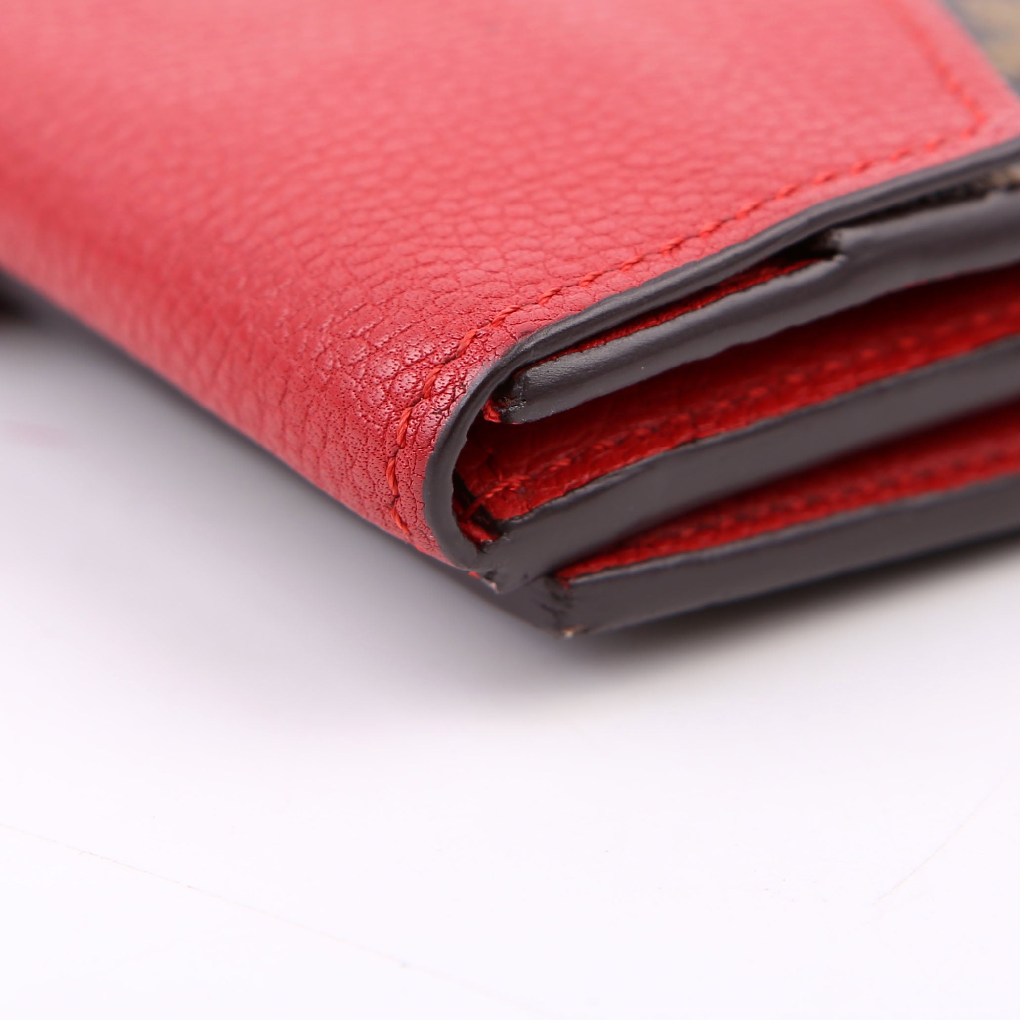 Pallas Wallet Compact Monogram Red