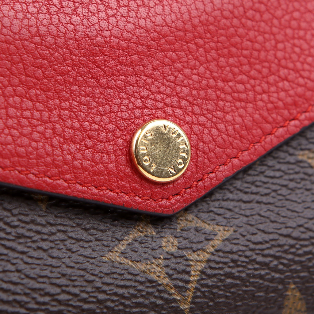 Pallas Wallet Compact Monogram Red