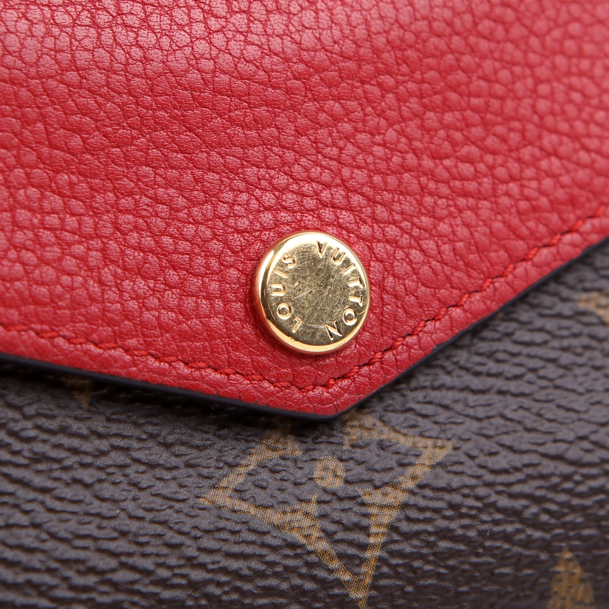 Pallas Wallet Compact Monogram Red