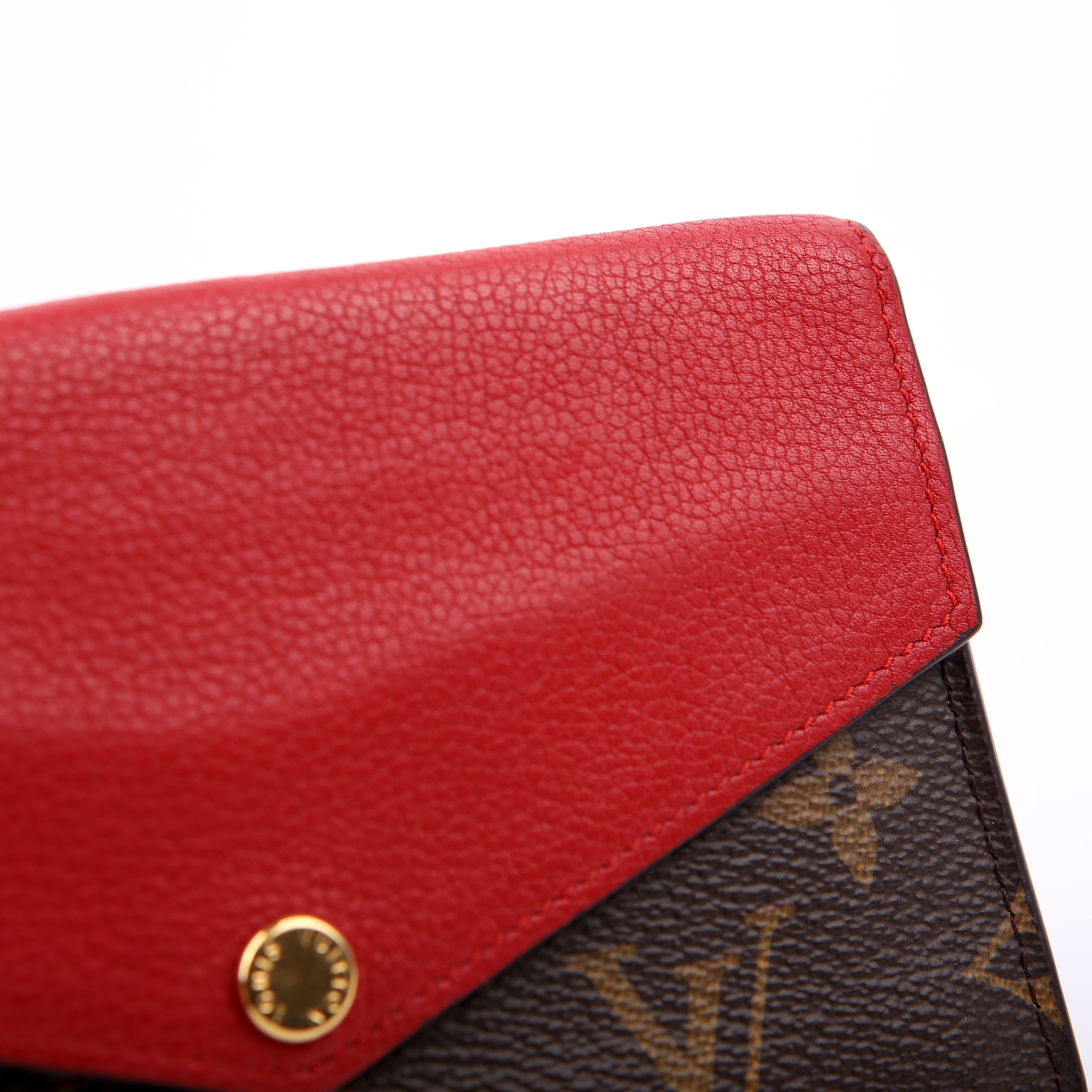 Pallas Wallet Compact Monogram Red