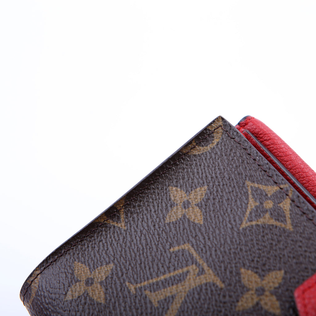 Pallas Wallet Compact Monogram Red