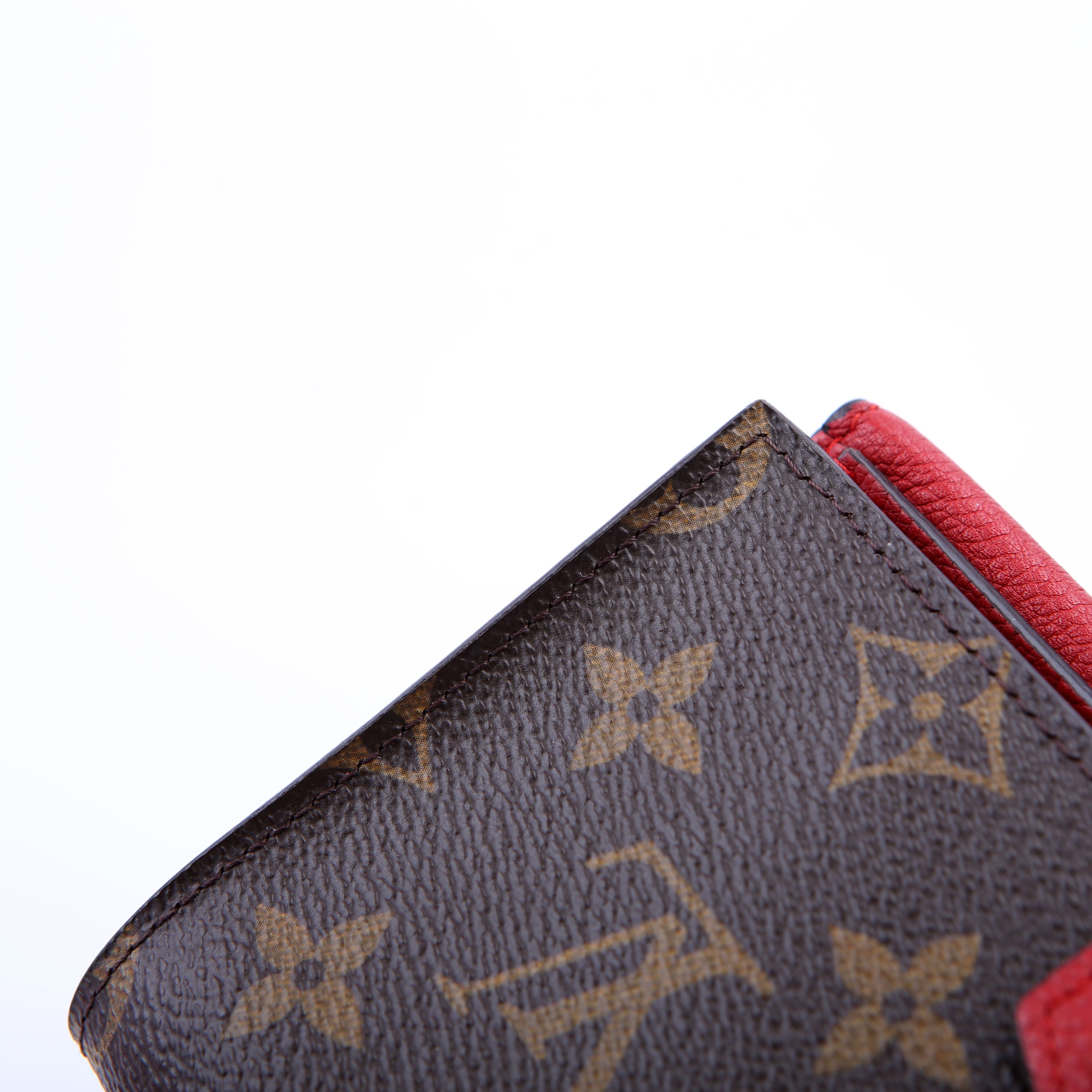 Pallas Wallet Compact Monogram Red