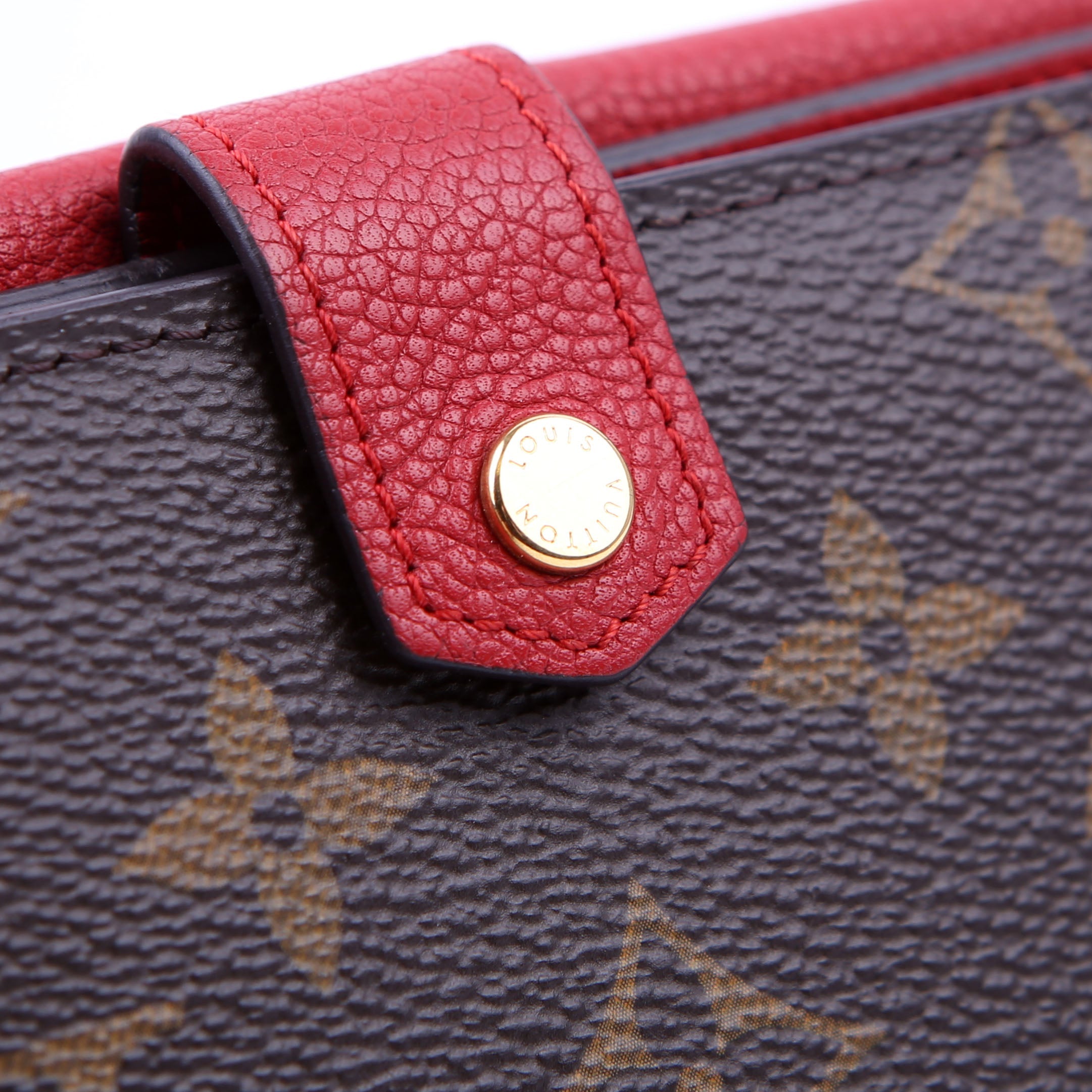 Pallas Wallet Compact Monogram Red