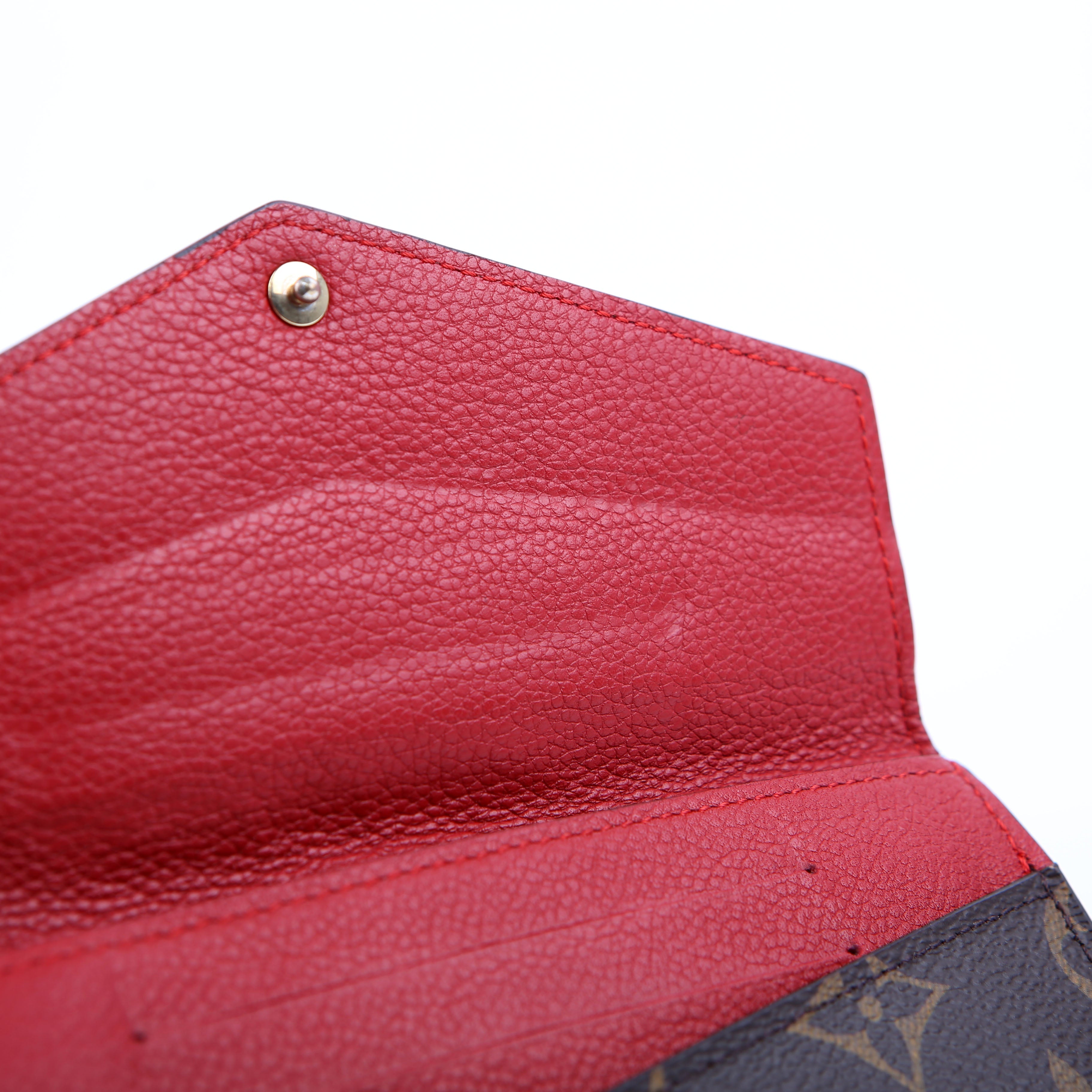 Pallas Wallet Compact Monogram Red