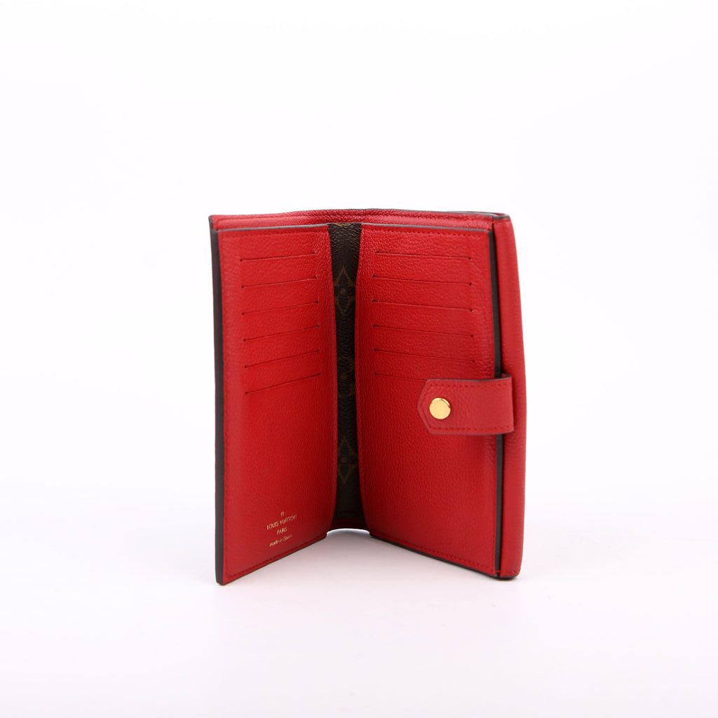 Pallas Wallet Compact Monogram Red